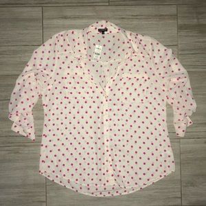 Express polka dot blouse